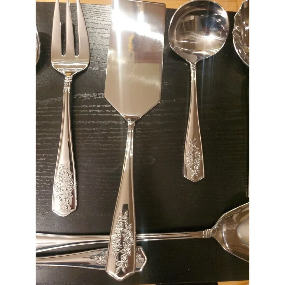 Reed & Barton Stainless Serving Set NEW. 10 Pieces.
